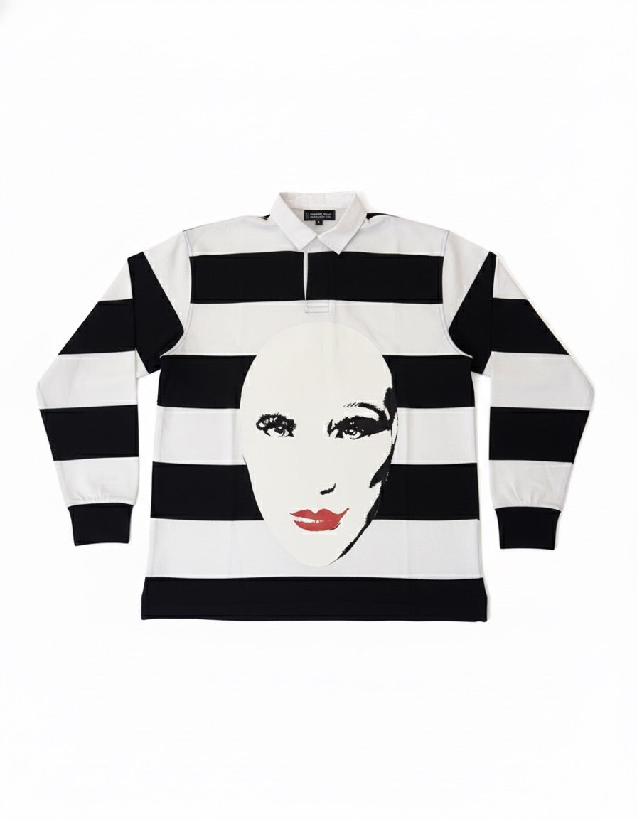 1 Face Rugby Shirt (White / Navy)