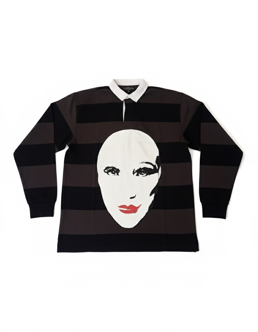 1 Face Rugby Shirt (Black / Grey)